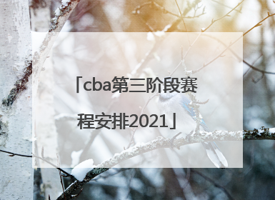 「cba第三阶段赛程安排2021」cba第三阶段赛程安排2021-2022